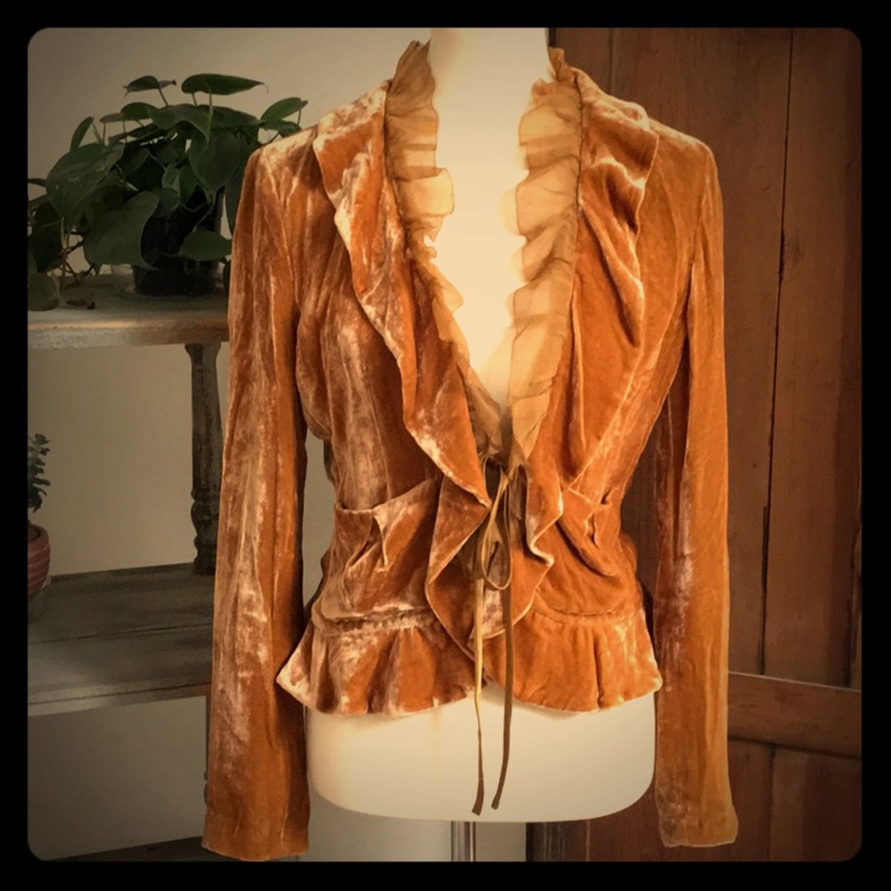 DKNY Velvet Blazer